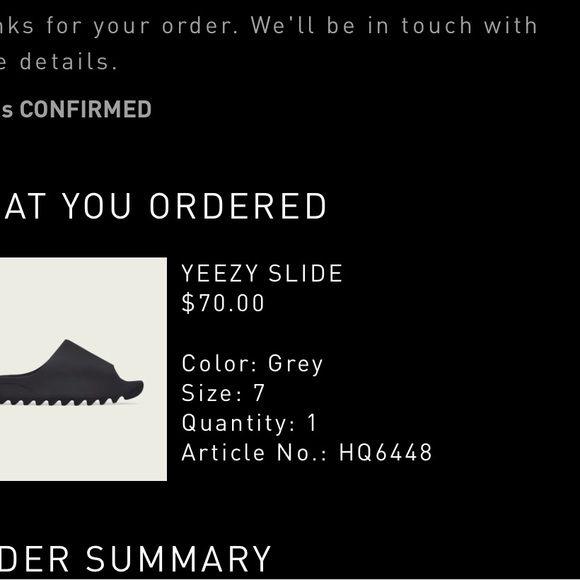 Brand new adidas yeezy onyx slides size 7 - Picture 2 of 2